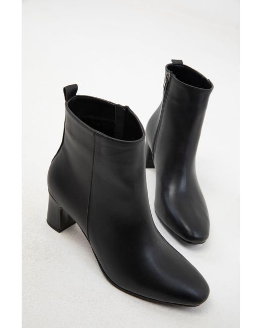 Soho Black Schwarze Stiefel Modell Bootie Für Damen