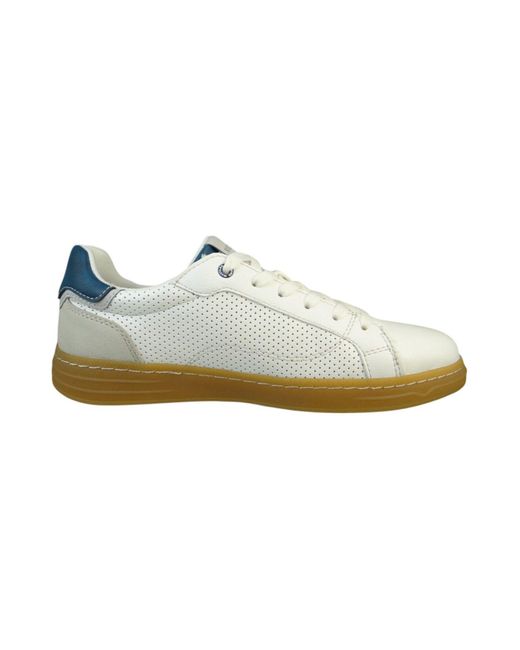 Mustang Low Sneaker Low Top 4204303 1 Weiss Kunstleder Für Herren in White für Herren