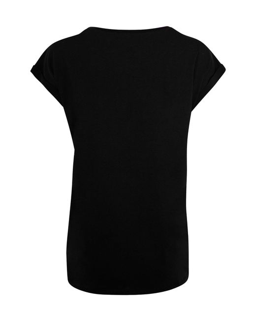 Merchcode Black Ladies thin lizzy rocker small logo t-shirt