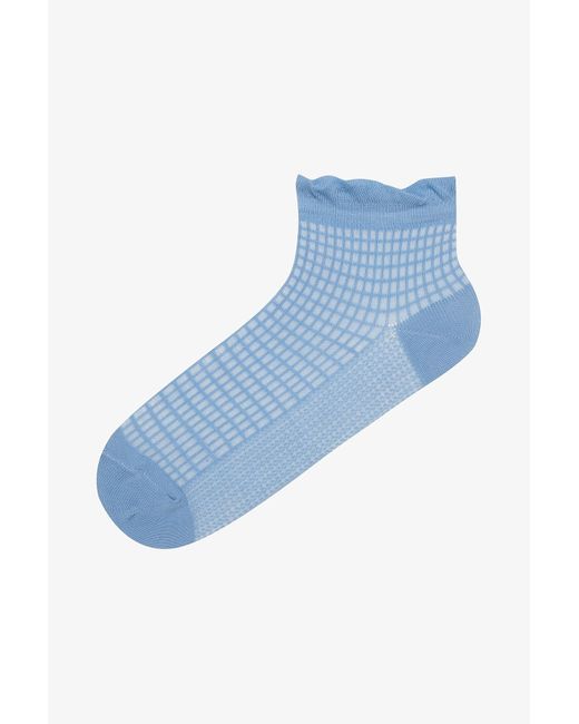 Penti Blue 2 Paar Baumwoll-Rüschen-Booties-Socken Für Damen