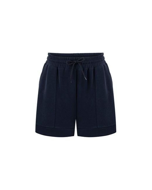 Ipekyol Blue Shorts Mit Elastischem Bund Für Damen