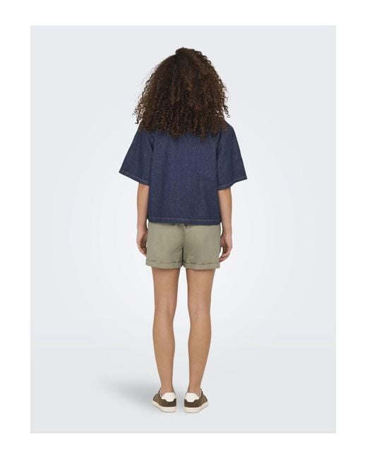 ONLY Blue Jeanshemd Onlellis Jeanshemd Für Damen