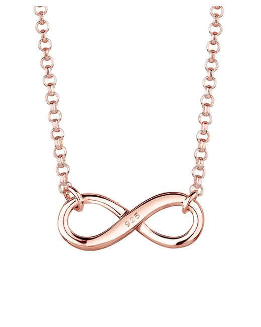 Elli Jewelry Natural Halskette choker infinity symbol unendlichkeit 925 silber
