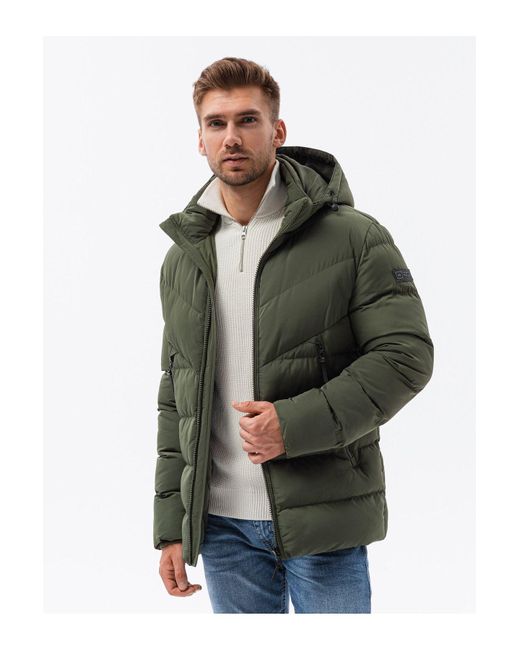 Ombre Winterjacke C519 Dunkelgrün Für Herren in Green für Herren