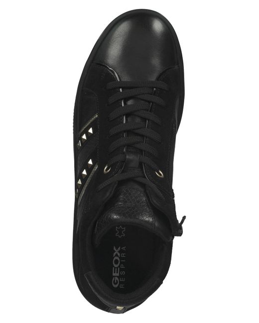 Geox Black Sneaker flacher absatz