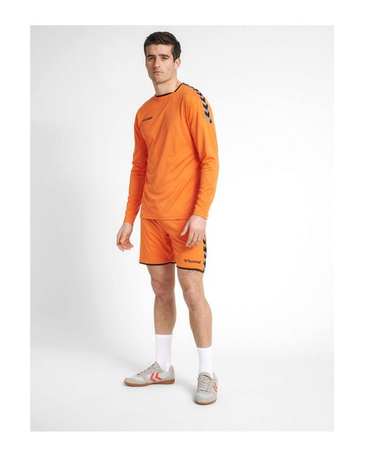 Hummel Hmlauthentisches poly-jersey l/a in Orange für Herren