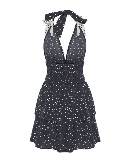 Trendyol Blue Midi-Strandkleid Aus 100 Baumwolle Für Damen