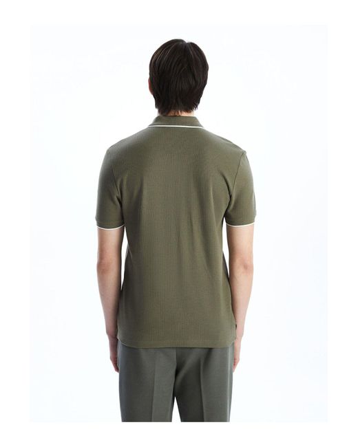 LC Waikiki Southblue Kurzarm-T-Shirt Mit Polokragen Für Herren in Green für Herren