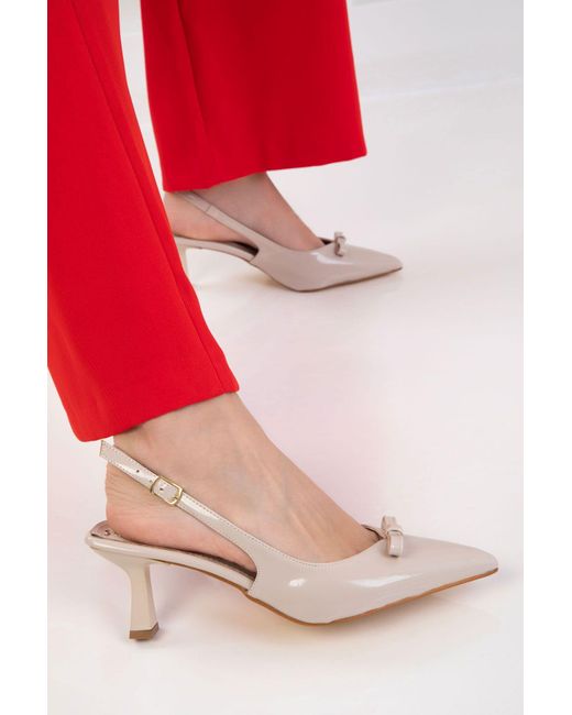Soho Red Lackleder Klassische Schuhe Mit Absatz Für Damen