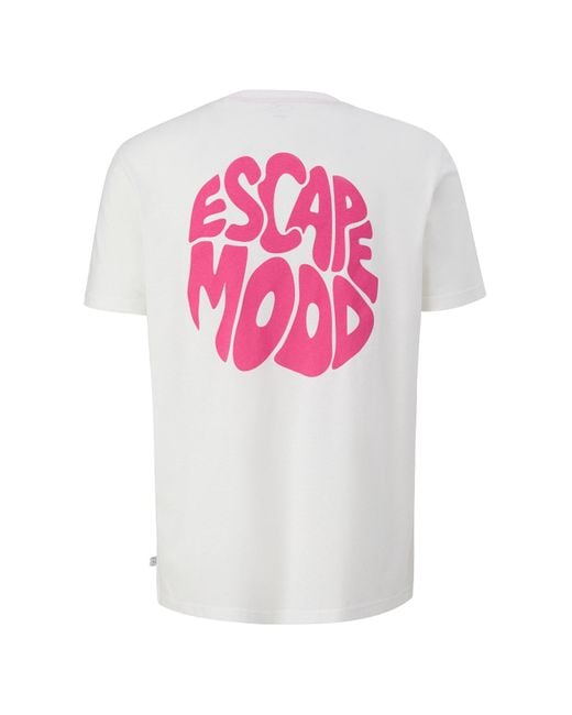 Qs By S.oliver Qs By.Oliver T-Shirt Mit Brust- Und Rückenprint Für Herren in White für Herren