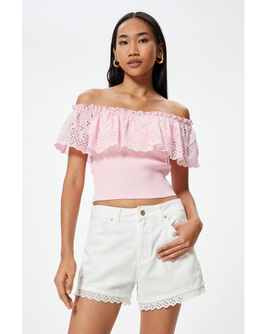 Koton White Shorts – Modell 4Sal40403Md000 Für Damen