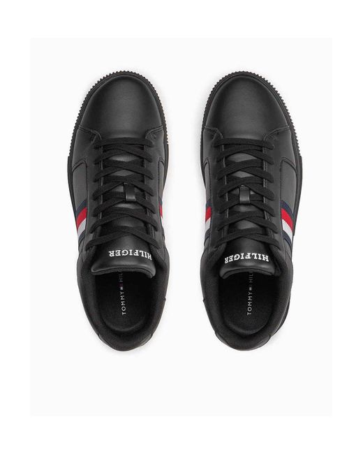 Tommy Hilfiger Sneaker Flacher Absatz Für Herren in Black für Herren