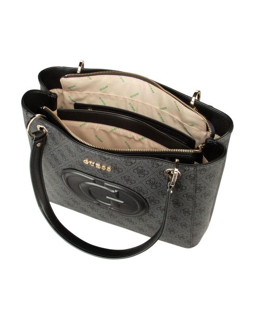 Guess Black Shopper Eco Mietta Noel Für Damen