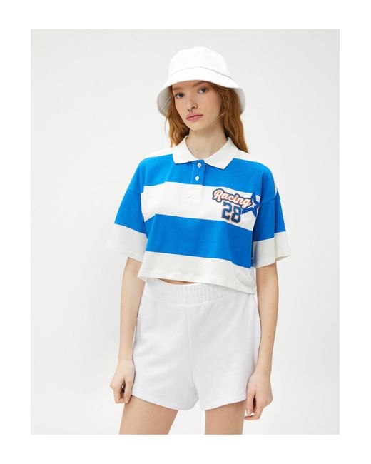 Koton Blue Poloshirt regular fit