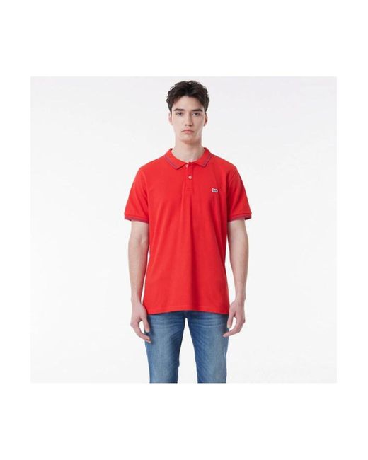 Lee Jeans Rotes Polo-T-Shirt Für Herren in Red für Herren