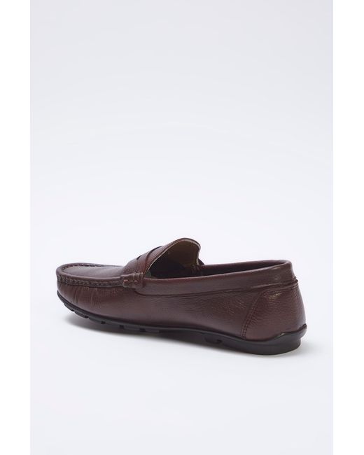 Trendyol Braune Loafer-Schuhe Aus Echtem Leder Mit Quadratischer Zehenpartie Für Herren in Brown für Herren
