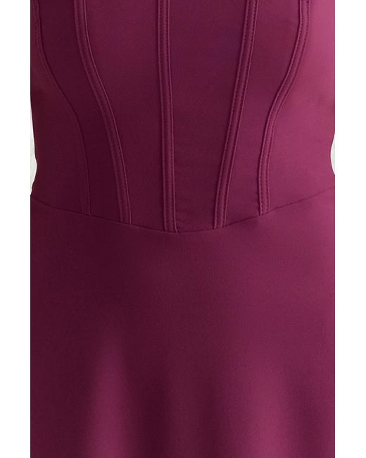 Trendyol Purple Pflaumenfarbenes, Trägerloses, Langes, Stilvolles Abendkleid Mit A-Ausschnitt Und Heimkehrkleid Für Damen
