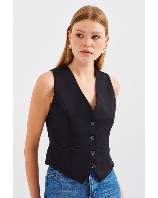 Bigdart Black 6796 Kurze Gewebte Weste – Für Damen