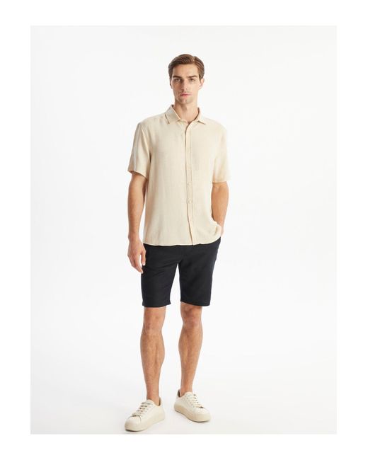 LC Waikiki Standard-Shorts Aus Leinenmischung Für Herren in Natural für Herren