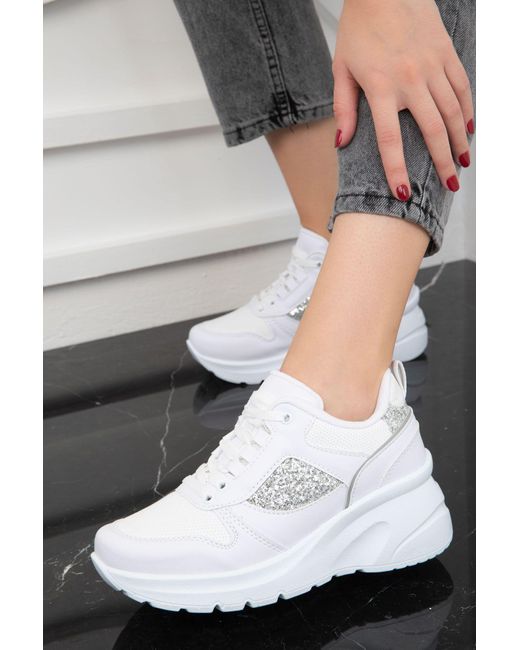 Soho White 1973 Modell Weißer Sneaker Für Damen
