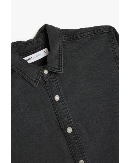 Koton Anthrazitfarbene Erwachsenenjacke Für Herren in Black für Herren