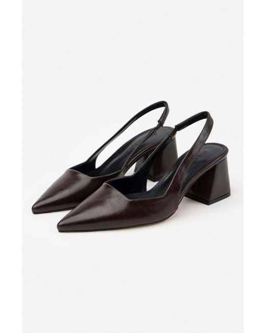 NİŞANTAŞI SHOES Black Trudy Gemusterte, Matte Schnürschuhe Mit Absatz Für Damen