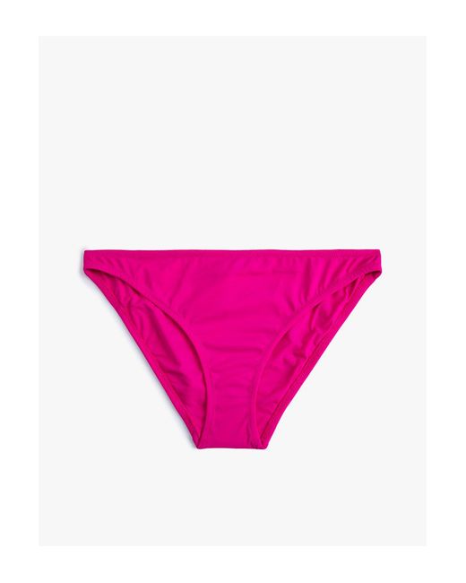 Koton Pink Basic-bikinihose mit normaler taille