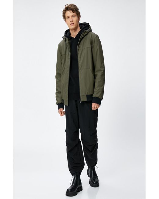 Koton Grüne Jacke Für Herren in Green für Herren
