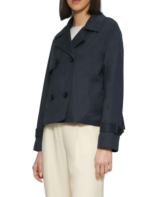 S.oliver Blue Doppelt Brünierte Lapel-Ärmel, Plissiertes Gewebtes Gewebe Für Damen