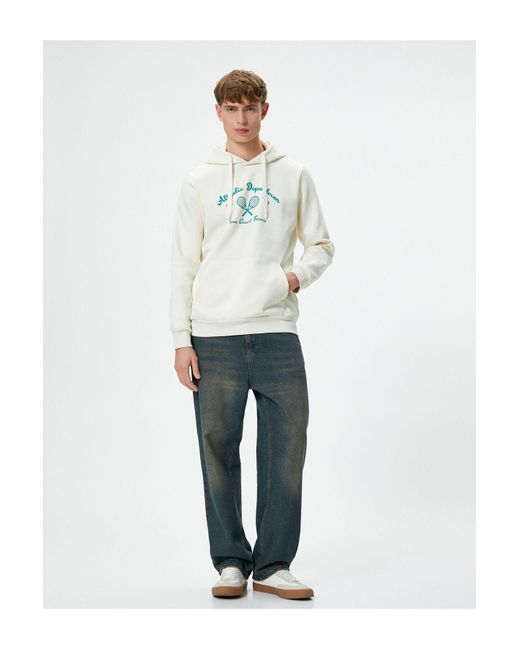 Koton Sweatshirt 4Wam70220Mk Für Herren in White für Herren
