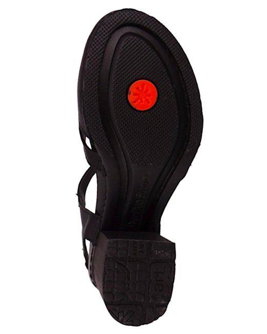Art Komfort sandalen i wish 1874 black leder mit softlight fußbett