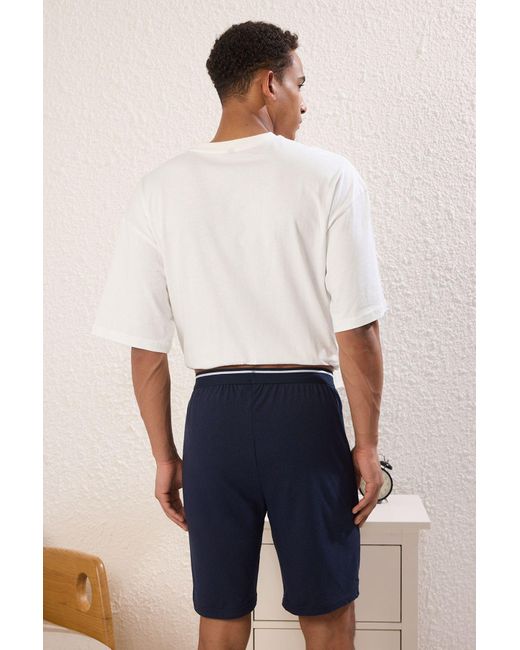 Trendyol Marineblau-Graue 2-Teilige Strickshorts Mit Normaler Passform Für Herren in Blue für Herren