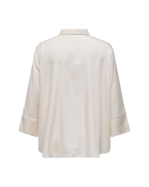Only Carmakoma White Hemd komfort fit hemdkragen hemd