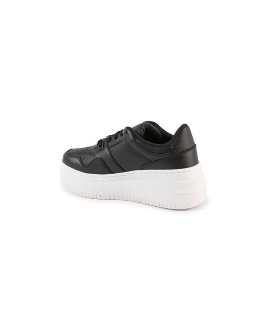 Tommy Hilfiger Black Tjw Retro Basket Schuhe En0En02245-Bds Für Damen