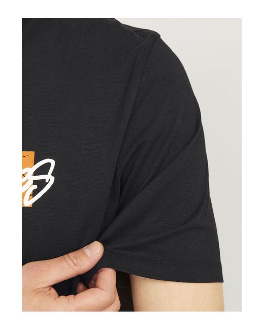 Jack & Jones T-Shirt Logo Rundhalsausschnitt T-Shirt Für Herren in Black für Herren