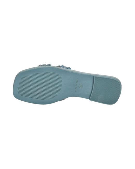 Alma En Pena. Blue Pantoletten Für Damen