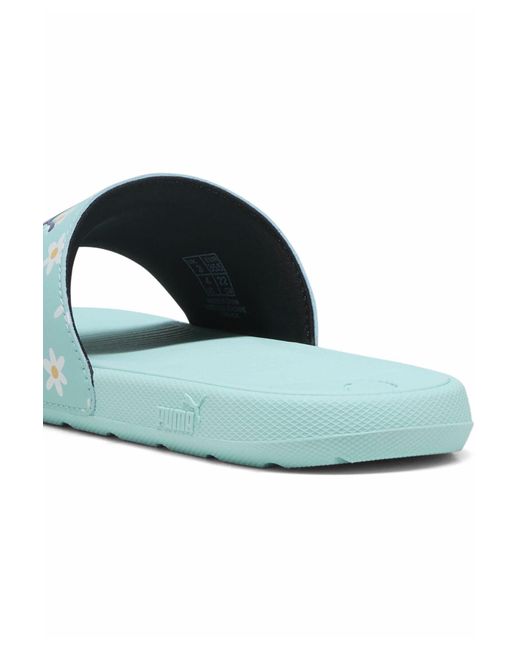 PUMA Blue Cool Cat 2.0 Gänseblümchen-Slides Für Damen