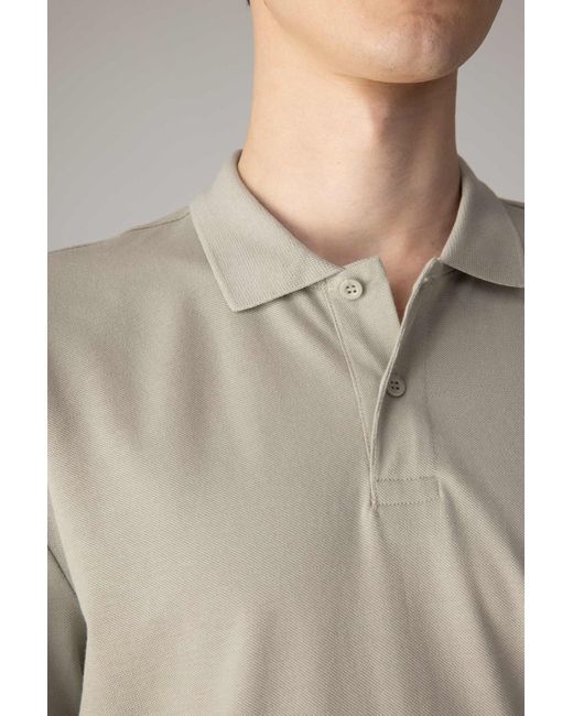 Defacto Kurzärmliges polo-t-shirt – normale passform c1293ax24sp in Natural für Herren