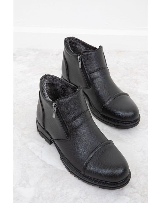 Soho Schwarze Stiefel Und Stiefeletten Für Herren in Black für Herren