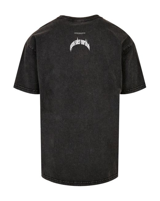 MJ Gonzales Higher Than Heaven V.1 Acid Washed Heavy Oversize Tee Für Herren in Black für Herren