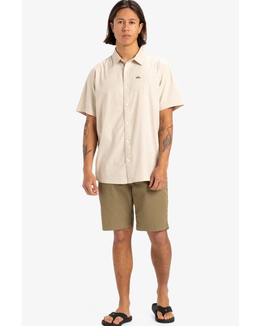 Quiksilver Kurzarm-T-Shirt – Sportsline-Kollektion, Stoff Für Herren in Natural für Herren