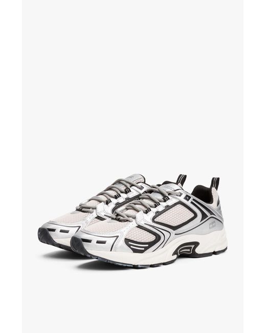Tommy Hilfiger Archive 97 Rutschhemmender Metallic-Sneaker in White für Herren