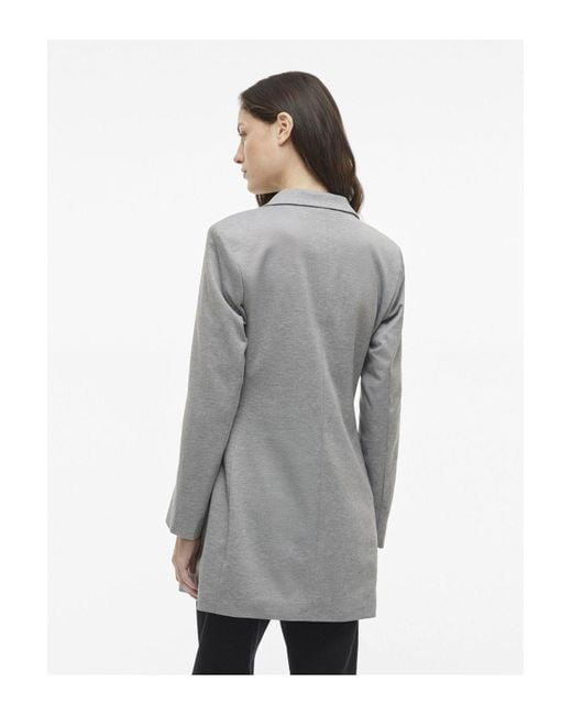 Vila Gray Blazer Langer Jersey Für Damen
