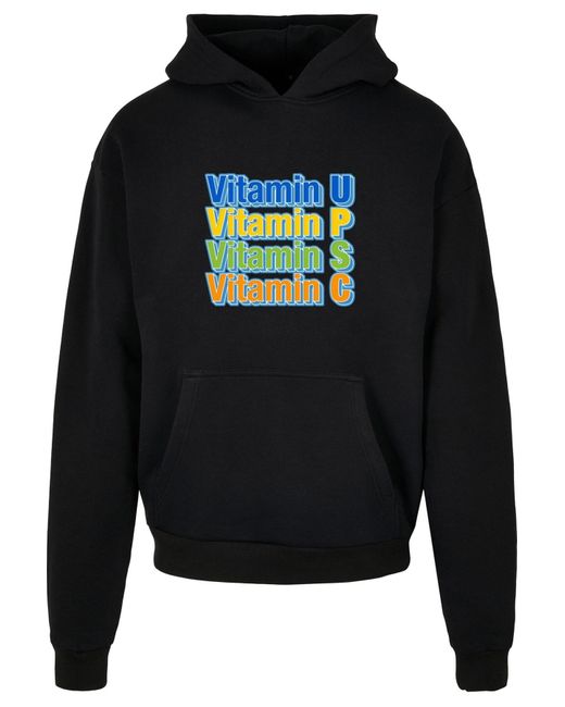 Upscale by Mister Tee Vitamin upsc ultra heavy oversize hoodie in Black für Herren