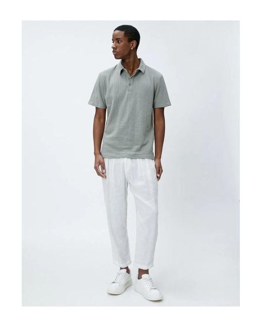Koton Poloshirt regular fit in White für Herren