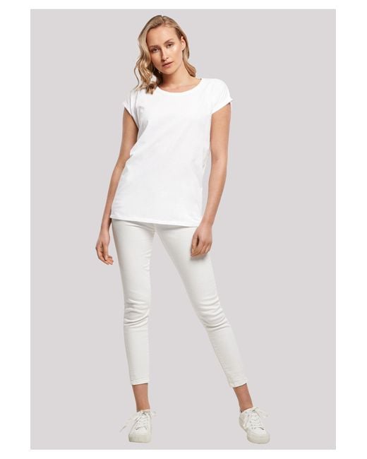 F4NT4STIC Disney mickey-mouse-zunge auf der rückseite mit verlängertem  schulter-t-shirt in Weiß | Lyst DE | T-Shirts