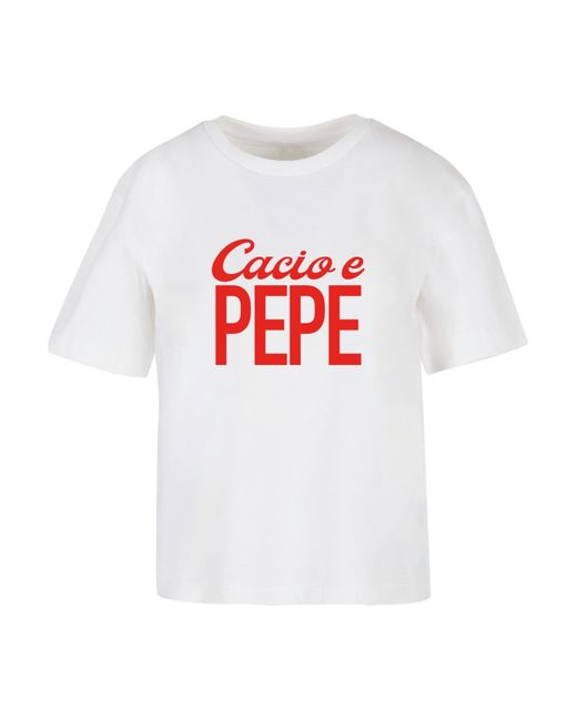Mister Tee White Cacio e pepe t-shirt