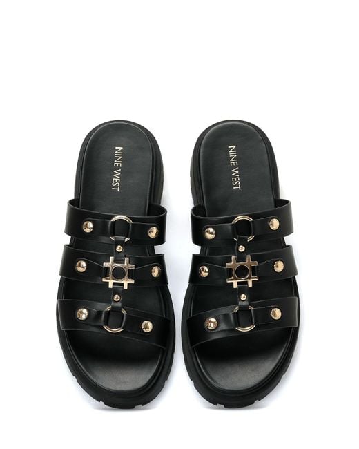 Nine West Black Mınt 4Fx Flache Hausschuhe Für Damen
