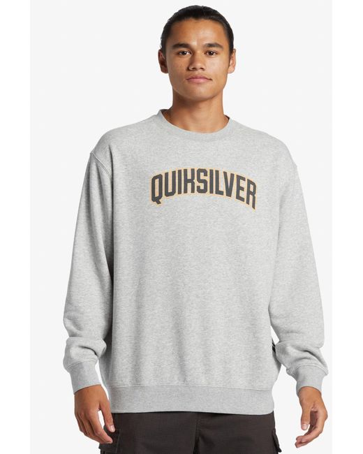Quiksilver Pullover-Sweatshirt – Mischung Aus Algodön Und Polyester, Waschung: Garment Für Herren in Gray für Herren