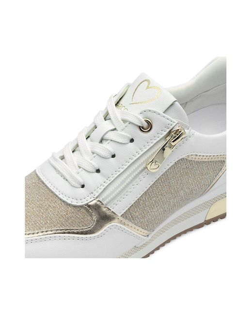 Marco Tozzi White Low Sneaker Low Top 2-23713-41 137 Textil/Synthetik Für Damen